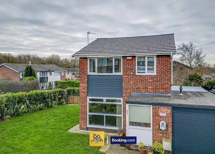 Semesterbostad Three Br House By Ace Homes Short Lets & Serviced With Free Wifi Sleeps7 Leeds (West Yorkshire)